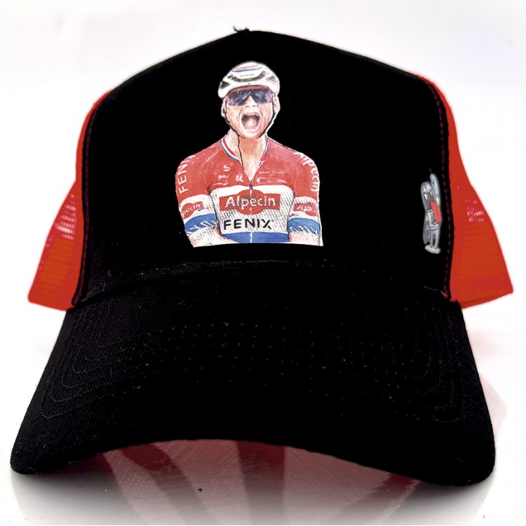 Gorra VAN DER POEL - Negro/Rojo Gorra VAN DER POEL - Negro/Rojo