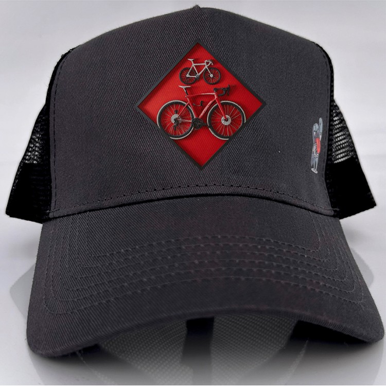 Gorra CUADRO CICLISTA - Gris/Negro Gorra CUADRO CICLISTA - Gris/Negro
